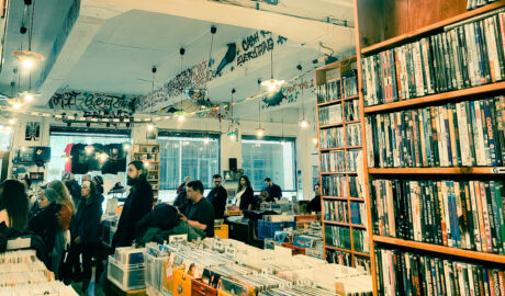 Image of inside Iceland's record shop
