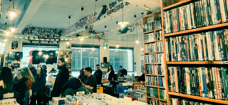 Image of inside Iceland's record shop